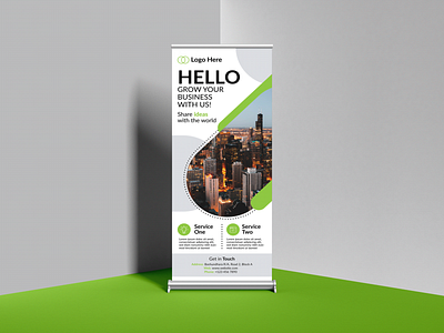 Rollup banner - X banner