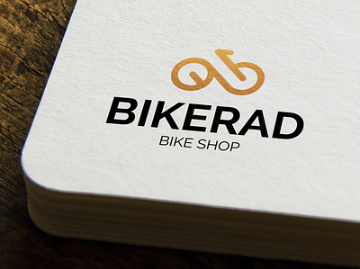 Logo - Bikerad adobe illustrator adobe photoshop bike logo branding business corporate creative cycle logo design flat free psd graphic icon logo minimalist modern professional unique vector versatile