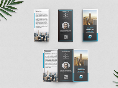 Trifold Brochure - Agency Brochure adobe illustrator adobe photoshop branding brochure business corporate creative design flyer free psd graphic layout leaflet modern print professional simple template trifold vector