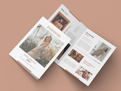 Bi-fold Brochure - Fashion adobe illustrator brochure business creative fashion flyer modern product professional sales simple template vector