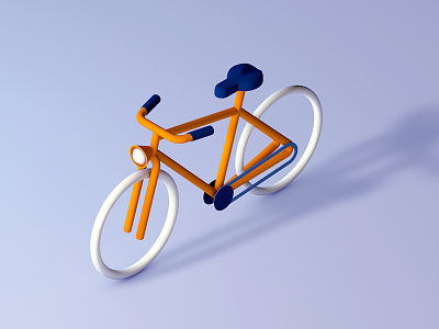 Bicycle 3d bicycle bike chain cinema4d gears light seat wheels