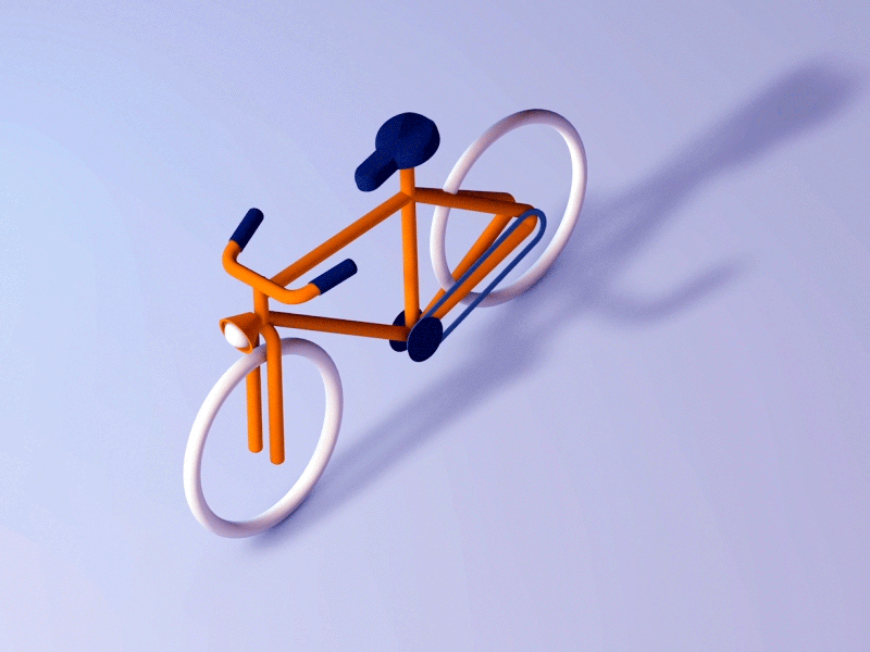 Bike 3d bicycle bike cinema4d downhill orange