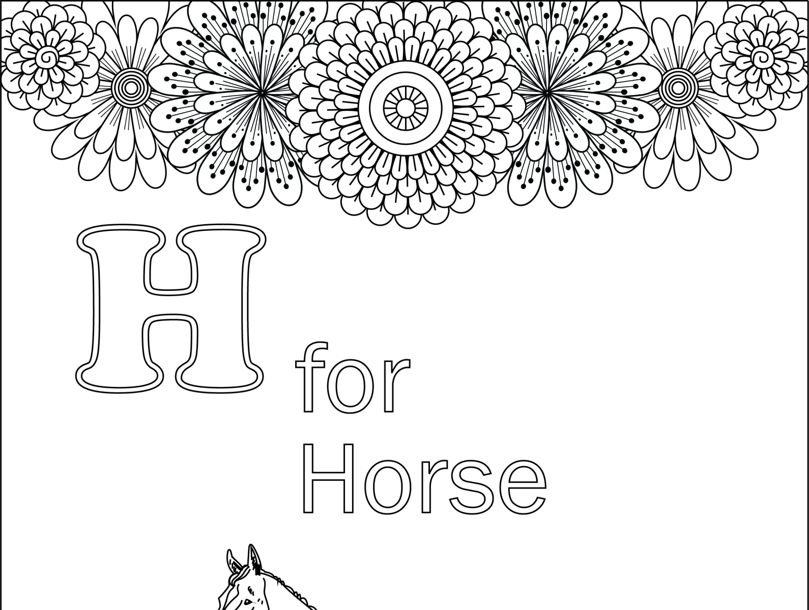 Alphabet and animal Adult coloring page by Akhi Akter on Dribbble