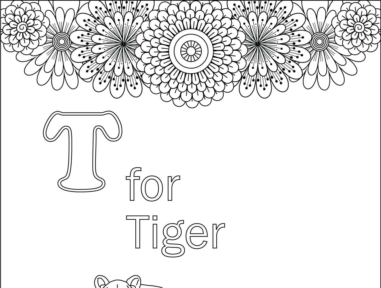 Alphabet and animal Adult coloring page by Akhi Akter on Dribbble