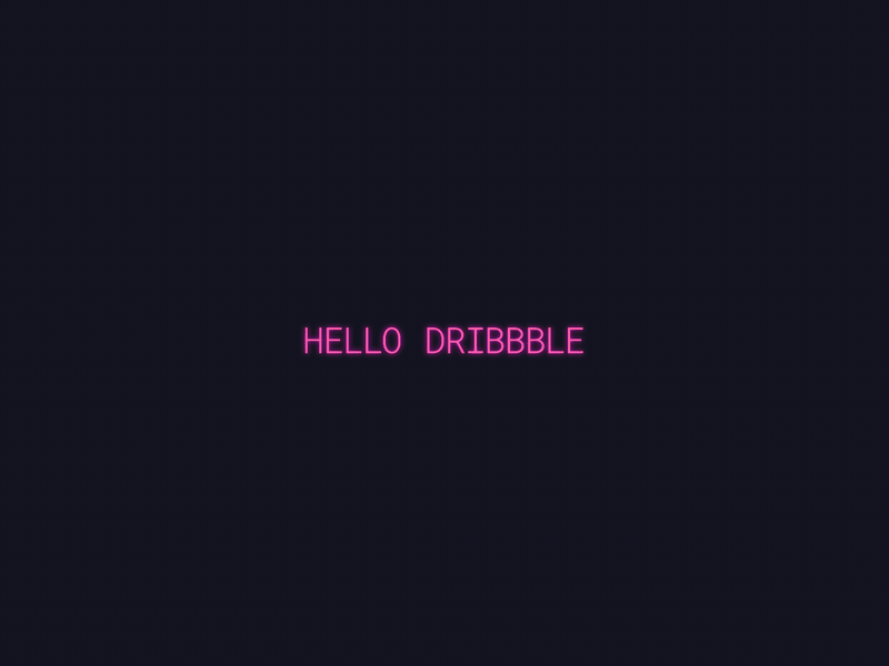 Hello Dribbble animation firstshot gif hand hellodribbble