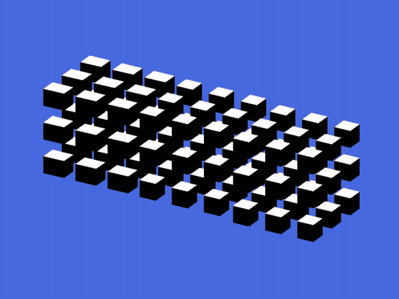 Cubes 3d animation cubes loop