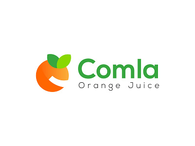 Comla | Orange Juice Logo design c branding c logo grid logo juice juice logo lattermark logo orange orange juice orange juice logo orange logo