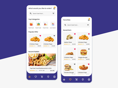 Food Delivery and Restaurant App UI Design app ui design adobe xd app ui design ideas app ui design in adobe xd app ui designer best app ui design clean ui clean ui ux delivery app ad delivery app android delivery app android studio delivery app animation delivery app job delivery app react native food delivery app ui design home app ui home screen ui designer