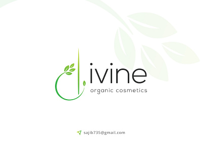 Divine Organic Cosmetic logo design cosmetic cosmetic logo logo design logo designer natural organic organic cosmetic logo organic logo