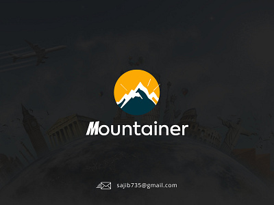 Mountainer Travel Agency logo app design banner design holiday travel logo logo design logo designer logodesign mountain mountain travel tour agency tour logo tourist travel agency travel agency logo traveler