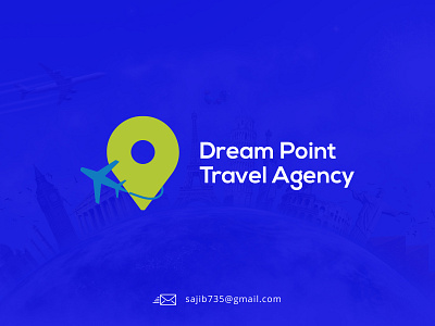 Dream Point travel agency logo 2022 agency agency logo best logo 2022 creative logo dream dream point holiday logo 2022 logo designer mountain new year tour tourist logo travel travel agency travel agency logo travel logo 22 travel point unique logo