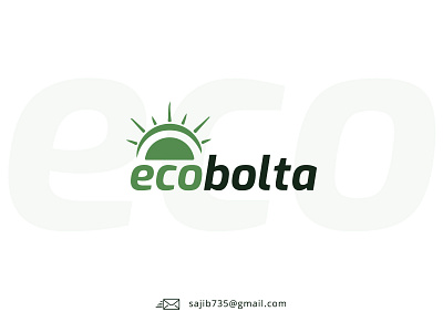 Ecobolta | Solar Green Energy logo design creative idea creative logo eco electronic logo energy green green energy logo logo designer logo designer 2022 power power logo solar solar logo solar logo idea solar panel unique logo volt