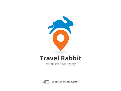 Travel Rabbit | Travel agency logo and app icon design app icon