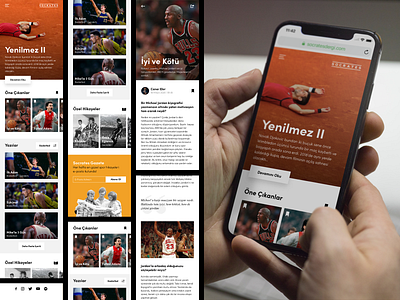 Socrates Sport Magazine - Concept Mobile Website Design clean concept magazine minimal product sharp ui website white