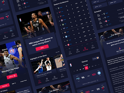 Warm Up - Concept NBA Mobile App