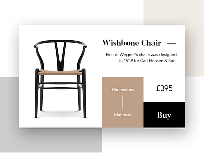 Wishbone Chair - Product Card