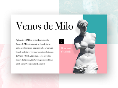 Venus de Milo - Information Card UI