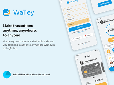 Walley - A banking app for one-click transactions