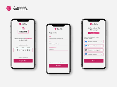 Daily UI #01 :: Sign Up app creative dailyui dribbble figma giveaway illustration mobile mobile app sign up ui ux