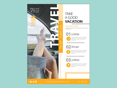 Travel Flyer adobe illustrator adobe photoshop advertising branding creative works design productdesign typography