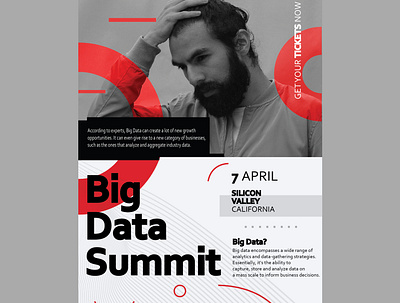 Big Data Summit Poster/Flyer adobe illustrator adobe photoshop advertising branding creative works design productdesign typography