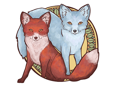 Two foxes