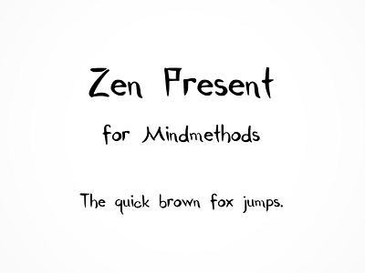 Zen Present Font brush commission font script stroke ttf vector zen