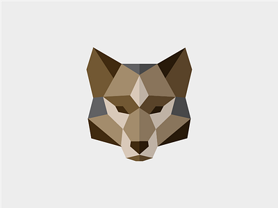 Mexican Wolf animal geometric icon mascot mexican vector wolf