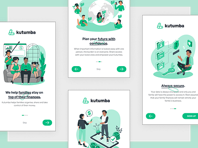 Kutumba Onboarding Screens