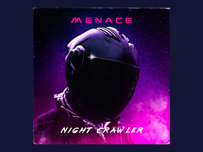Menace 80s album cover artist branding composite coverartdesign ennokarrgraphics photoshop synthwave