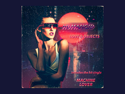 Humanoid 80s albumcover artist branding composite coverartdesign ennokarrgraphics photoshop synthwave