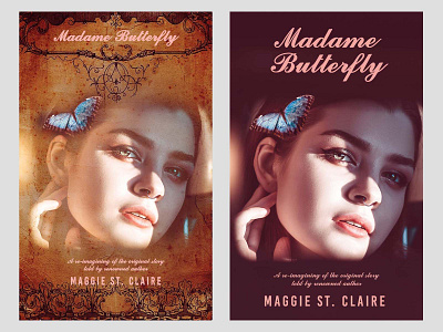 Madame Butterfly artwork audio book book cover composite design ebook ennokarrgraphics photoshop