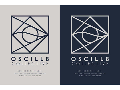 Oscill8 Collective Logo branding design ennokarrgraphics illustration logo photoshop social media design ui