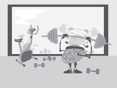 Exercise Your Mind article equinox fitness graphic illustrator newspaper vector