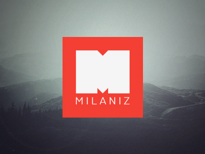 Milaniz Logo icon logo logotype m milaniz red simple type