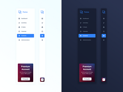 CRM Side menu app crm dashboard design desktop menu side menu software ui ux website
