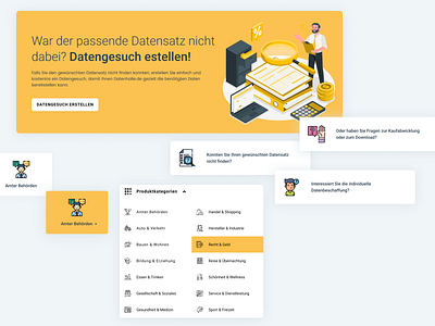 Datenhalle CTA app branding data design e commerce ecommerce elements graphic design gui illustration ilu shop ui ux web web design website