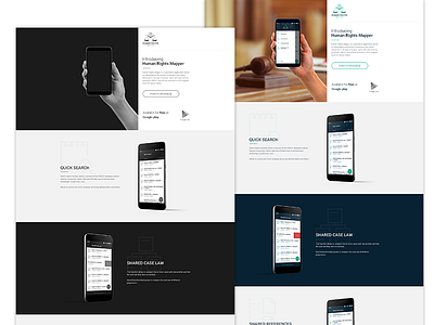 Human Rights Mapper2 android app landing landing page ui ux web web design website