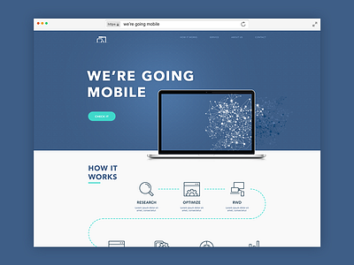 We Re Going Mobile Landing Page clean landing landing page minimalistic ui ux web website www