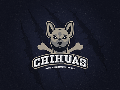 Chihuas aggresive angry brand branding dog logo logodesign sport