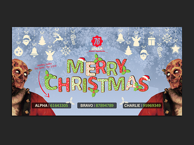 UNAP Christmas Facebook Group Header graphic design