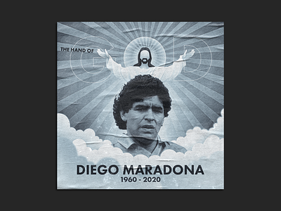 Diego Maradona Poster graphic design