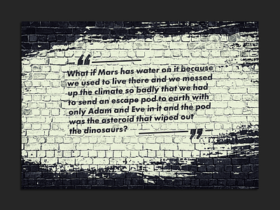 Mars Quote Poster