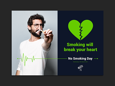 No Smoking Day Poster V1 graphic design