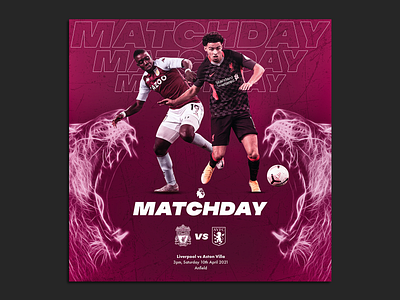 Matchday Poster graphic design