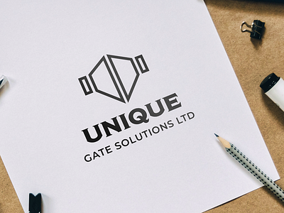 Logo Design [ Unique Gate Solutions ] graphic design logo design