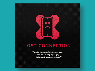 Poster Design [ Lost Connection ] graphic design poster design quotes
