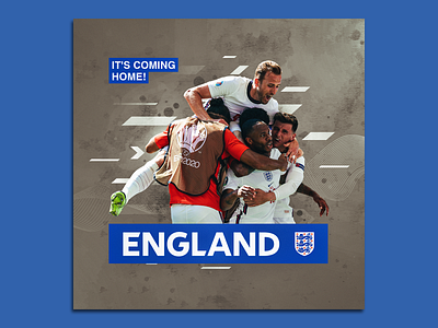 Poster Design [ It's Coming Home ] graphic design poster design