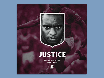 Poster Design [ Justice ] aston villa avfc dalian atkinson graphic design poster poster design