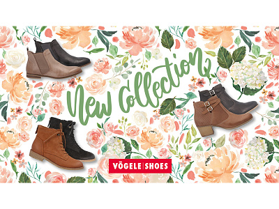 Voegele Shoes New Collection Design bloom flowers new collection shoes spring